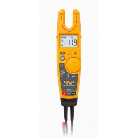 FLUKE Electrical Tester, 200 A Current Range, 1 To 100 Kohm, 600 Vac High Voltage Test, Measures T6-600